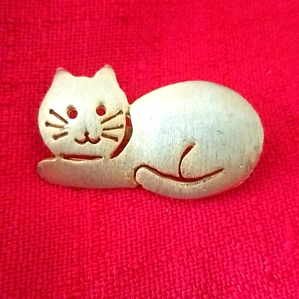 Vintage Cat Brooch